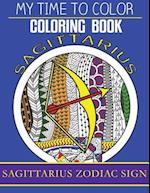 Sagittarius Zodiac Sign - Adult Coloring Book