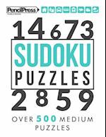 Sudoku Puzzles: Over 500 Medium Sudoku puzzles for adults (with answers) 