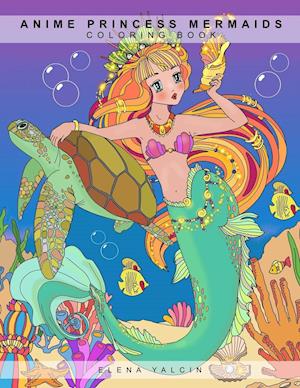 Coloring Book Anime Princess Mermaids