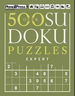 Over 500 Sudoku Puzzles Expert: Sudoku Puzzle Book Expert (with answers) 