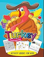 Turkey Thanksgiving Activity Books for Kids