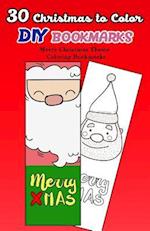 30 Christmas to Color DIY Bookmarks