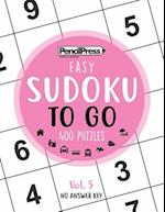 SUDOKU TO GO (400 Puzzles, easy): Sudoku Puzzle Books for adults 