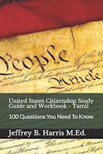 United States Citizenship Study Guide and Workbook - Tamil