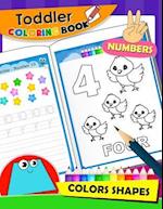 Toddler Coloring Book Numbers and Shapes