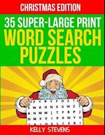 35 Super Large-Print Word Search Puzzles (Christmas Edition)