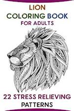 Lion Coloring Book for Adults