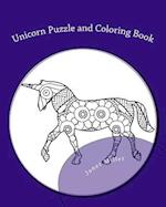 Unicorn Puzzle and Coloring Book