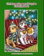 Christmas Dogs and Puppies Coloring Book