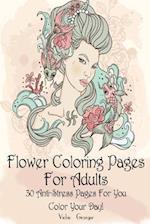 Flower Coloring Pages for Adults