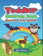 Toddler Coloring Book: Alphabets A-Z, Animals 