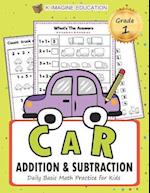 Car Addition and Subtraction Grade 1
