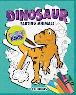 Dinosaur Farting Animals Coloring Books