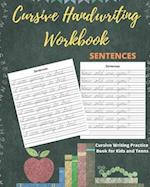 Cursive Handwriting Workbook Sentences