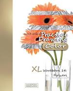 Practice Drawing [Color] - XL Workbook 14: Flowers 