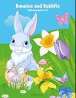 Bunnies and Rabbits Coloring Book 1 & 2