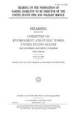 Hearing on the Nomination of Samuel Hamilton to Be Director of the United States Fish and Wildlife Service