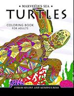 Marvelous Sea Turtles Coloring Book for Adults