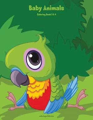 Baby Animals Coloring Book 3 & 4