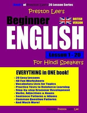 Preston Lee's Beginner English Lesson 1 - 20 For Hindi Speakers (British)