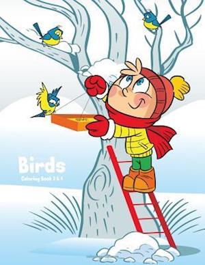 Birds Coloring Book 3 & 4