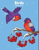 Birds Coloring Book 1, 2 & 3