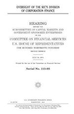 Oversight of the SEC's Division of Corporation Finance