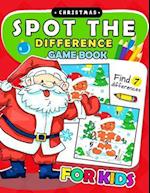 Christmas Spot the Difference Game Book for Kids