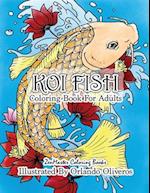 Koi Fish Adult Coloring Book: Coloring Book of Koi Fish For Relaxation and Stress Relief for Adults 