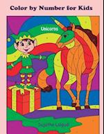 Color by Number for Kids Unicorns