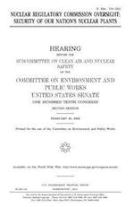 Nuclear Regulatory Commission Oversight
