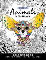 Cutest Animals in the World Coloring Book