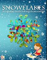 Snowflakes 50 Coloring Pages for Adults Relaxation