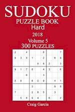 300 Hard Sudoku Puzzle Book - 2018