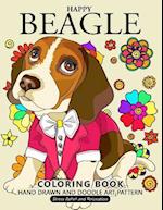 Happy Beagle Coloring Book