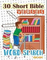 30 Short Bible Verses Word Search for Kids