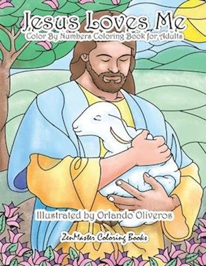 Jesus Loves Me Color By Numbers Coloring Book for Adults