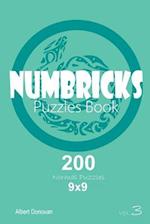 Numbricks - 200 Normal Puzzles 9x9 (Volume 3)