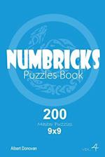 Numbricks - 200 Master Puzzles 9x9 (Volume 4)