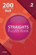 Straights - 200 Hard to Master Puzzles 9x9 (Volume 2)