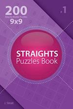 Straights Puzzles Book - 200 Easy to Master Puzzles 9x9