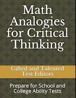 Math Analogies for Critical Thinking