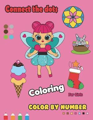 Connect the Dots Coloring for Girls Color by Number