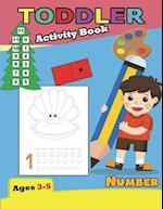 Activity Book Toddler Number Ages 3-5