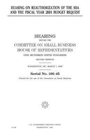 Hearing on Reauthorization of the Sba and the Fiscal Year 2001 Budget Request