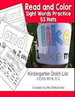 Read and Color Sight Words Practice 53 Hats