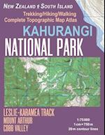 Kahurangi National Park Trekking/Hiking/Walking Complete Topographic Map Atlas Leslie-Karamea Track Mount Arthur New Zealand South Island 1:75000: Gre