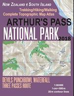 Arthur's Pass National Park Trekking/Hiking/Walking Topographic Map Atlas Devils Punchbowl Waterfall Three Passes Route New Zealand South Island 1:500