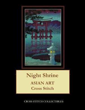 Night Shrine: Asian Art Cross Stitch Pattern