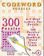 Codeword Puzzles: 300 Puzzles, Volume 4 